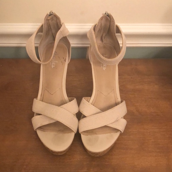 Charles by Charles David cork wedges - Picture 1 of 5